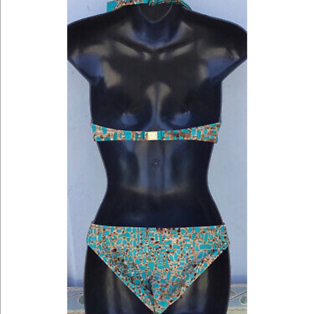 Gottex Halter One Piece swimsuit Side Cut Outs - Picture 5 of 7